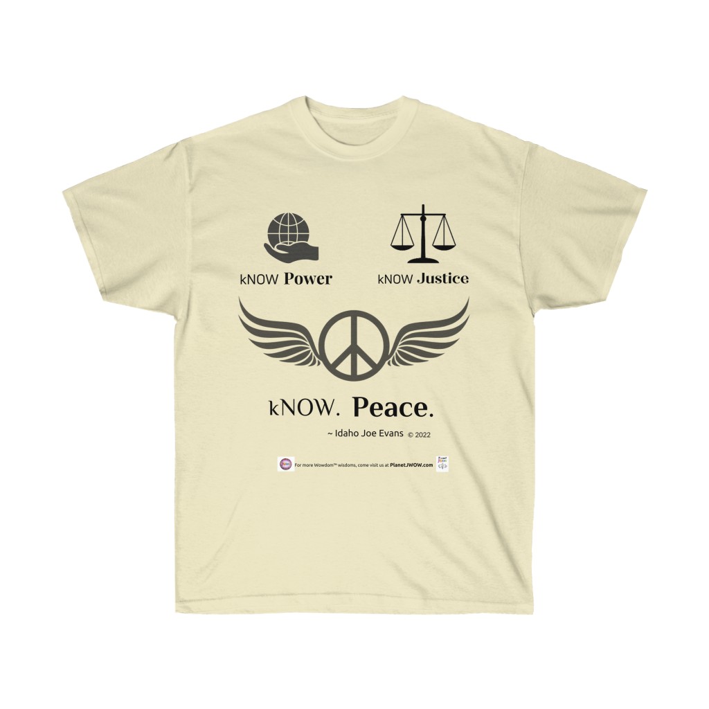B.E.shirt™_ kNOW Peace (Idaho Joe Evans) - Image 5