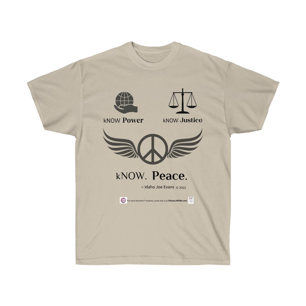 B.E.shirt™_ kNOW Peace (Idaho Joe Evans) - Image 3